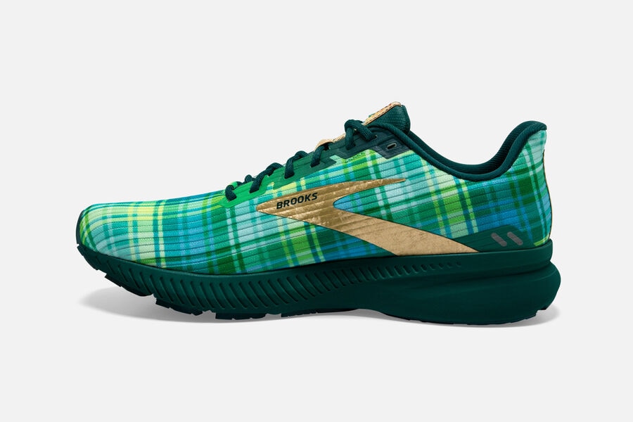 Brooks Launch 8 Road Loopschoenen Heren - Groen/Goud - 205943HRV